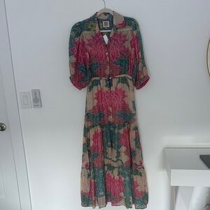 Vibrant Floral Midi Dress